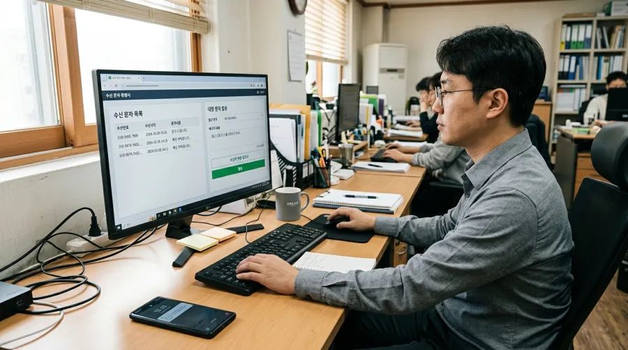 (주)세컨드코리아의 휴대폰 MO 문자 서비스