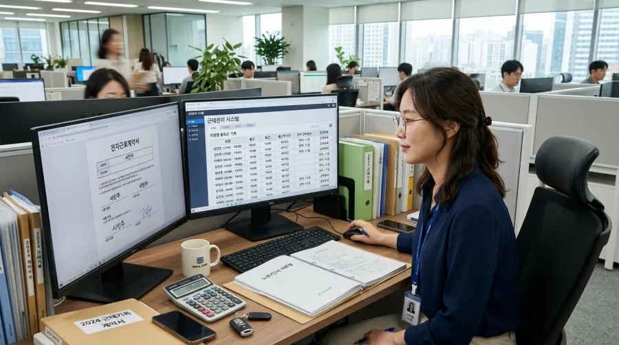 (주)세컨드코리아의 노무관리 플랫폼